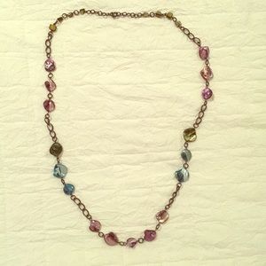 Multicolored long necklace